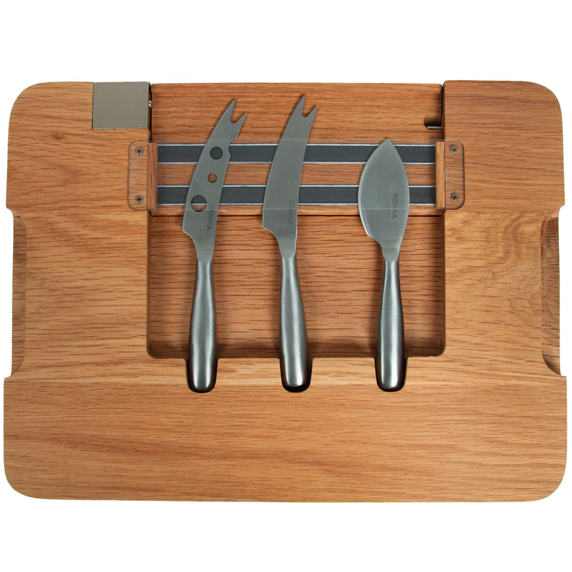 Ostabretti með segul og hnífum